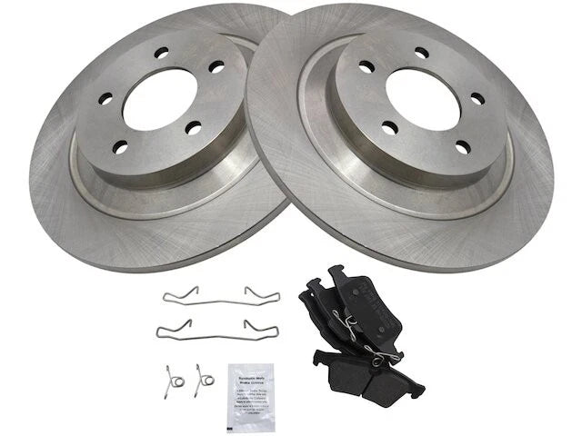 Rear Brake Pad and Rotor Kit for Mazda 5 (2007–2010, 2012–2015) QK468DW