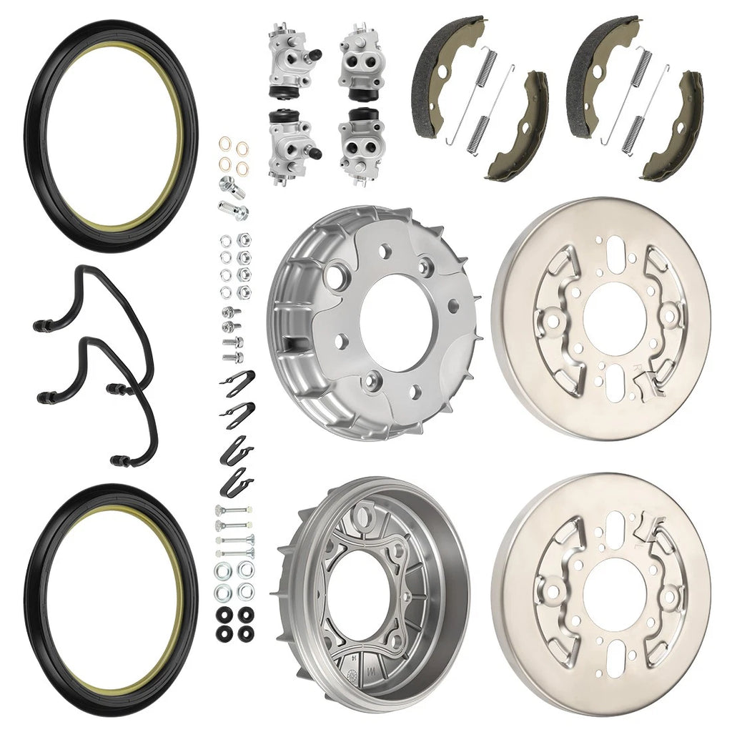 Front Brake Drum Plate Wheel Cylinder Shoes for Honda TRX450FM (2002–2004)