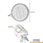 5.75'' LED Headlight DRL Lights Chrome Bucket for Harley Softail