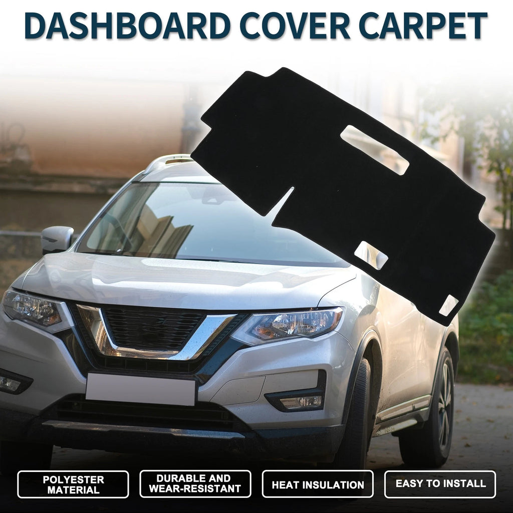 Dashboard Cover Mat for Nissan Serena C28 (2015–2024) with Sticker, Black