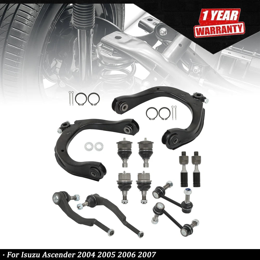 Set of 12 Front Control Arm Tie Rod Ball Joints for Isuzu Ascender (2004–2007)