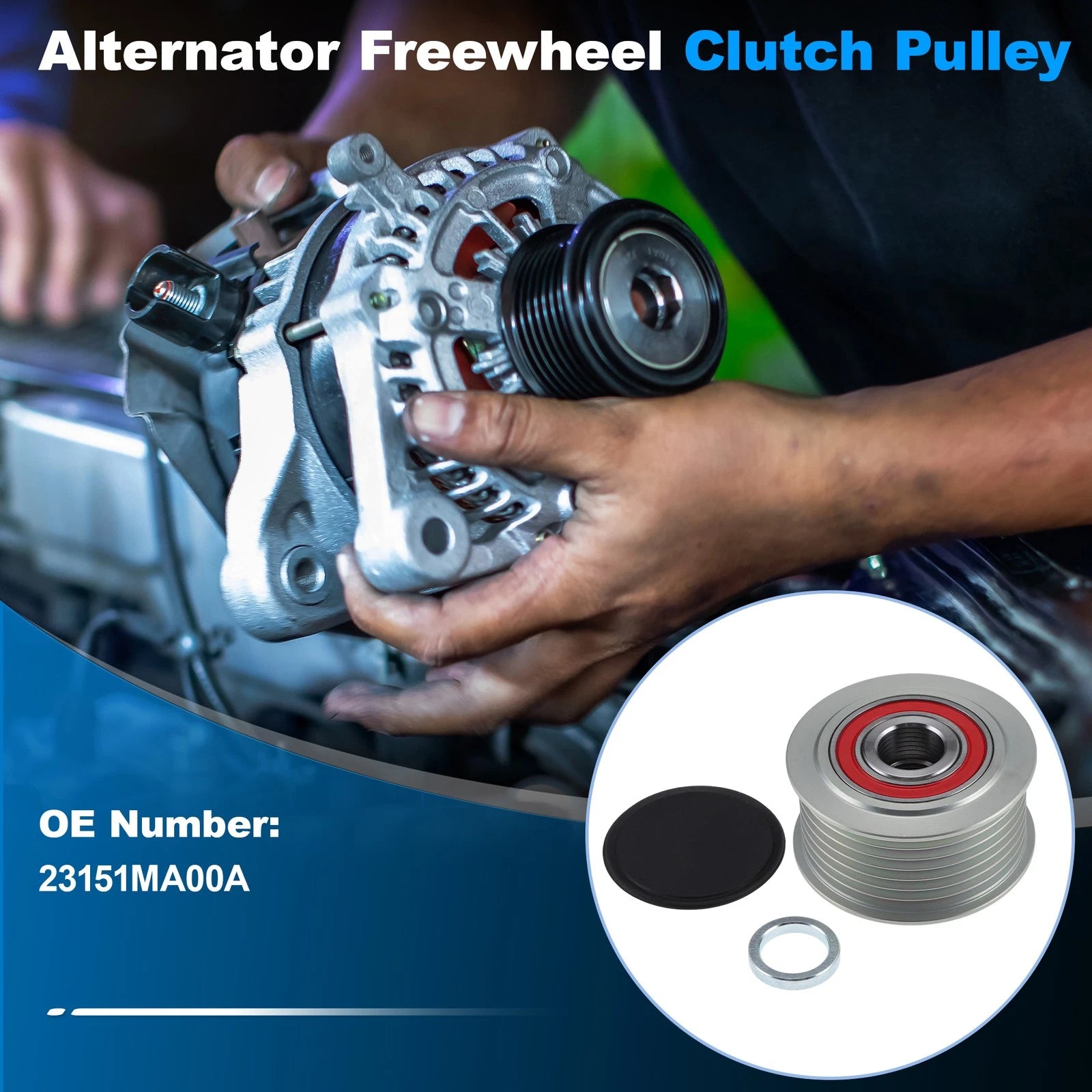 1 pcs Alternator Freewheel Clutch Pulley for Nissan Caravan (2002–2016) 23151MA00A