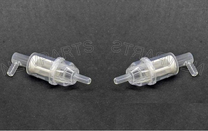 2X Clear Fuel Filter Inline for Mercedes (Hengst OEM # H103WK)