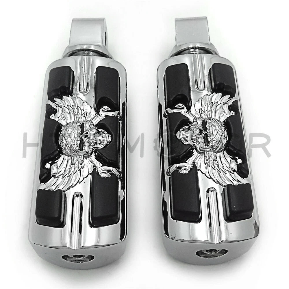Pirate Skull Footpegs for Harley Softail Slim FLSL & Breakout FXBR (2018–2023)