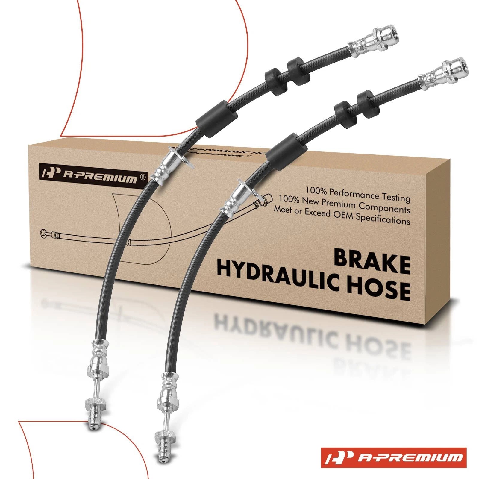 2X Front Brake Hydraulic Hose for Ford Escape (2013–2017)