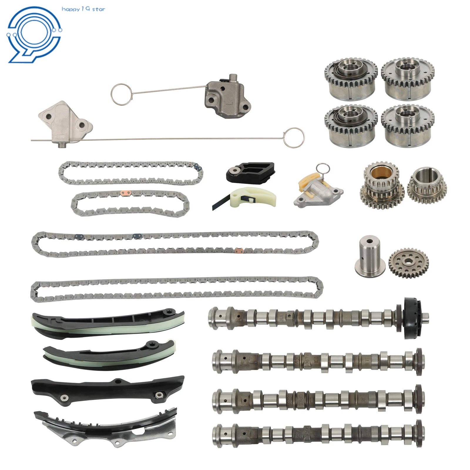 Timing Chain Camshaft Phaser Gear Kit for Chrysler Jeep Dodge Ram 1500 (2010–2018)