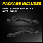 Set of 2 Rear Bumper Bracket Retainers for Chevrolet Equinox (2015–2017)