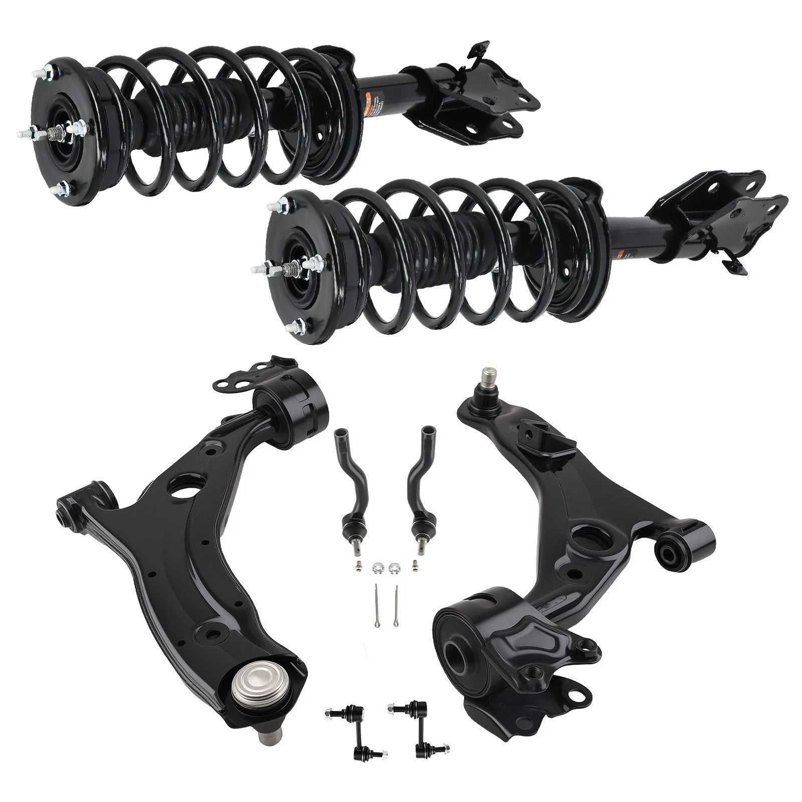 8pcs Front Struts w/ Coil Spring for Ford Edge (2007–2014)