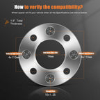 2X 1.5" Wheel Spacers 4x110 10x1.25 for Honda FourTrax Foreman Yamaha Suzuki