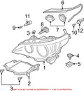 Passenger Right Headlight Assembly 63127166116 for BMW
