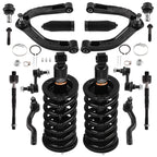 Set of 4 Front Struts, Control Arms, Sway Bar, Tie Rods for Nissan Titan (2004–2015)