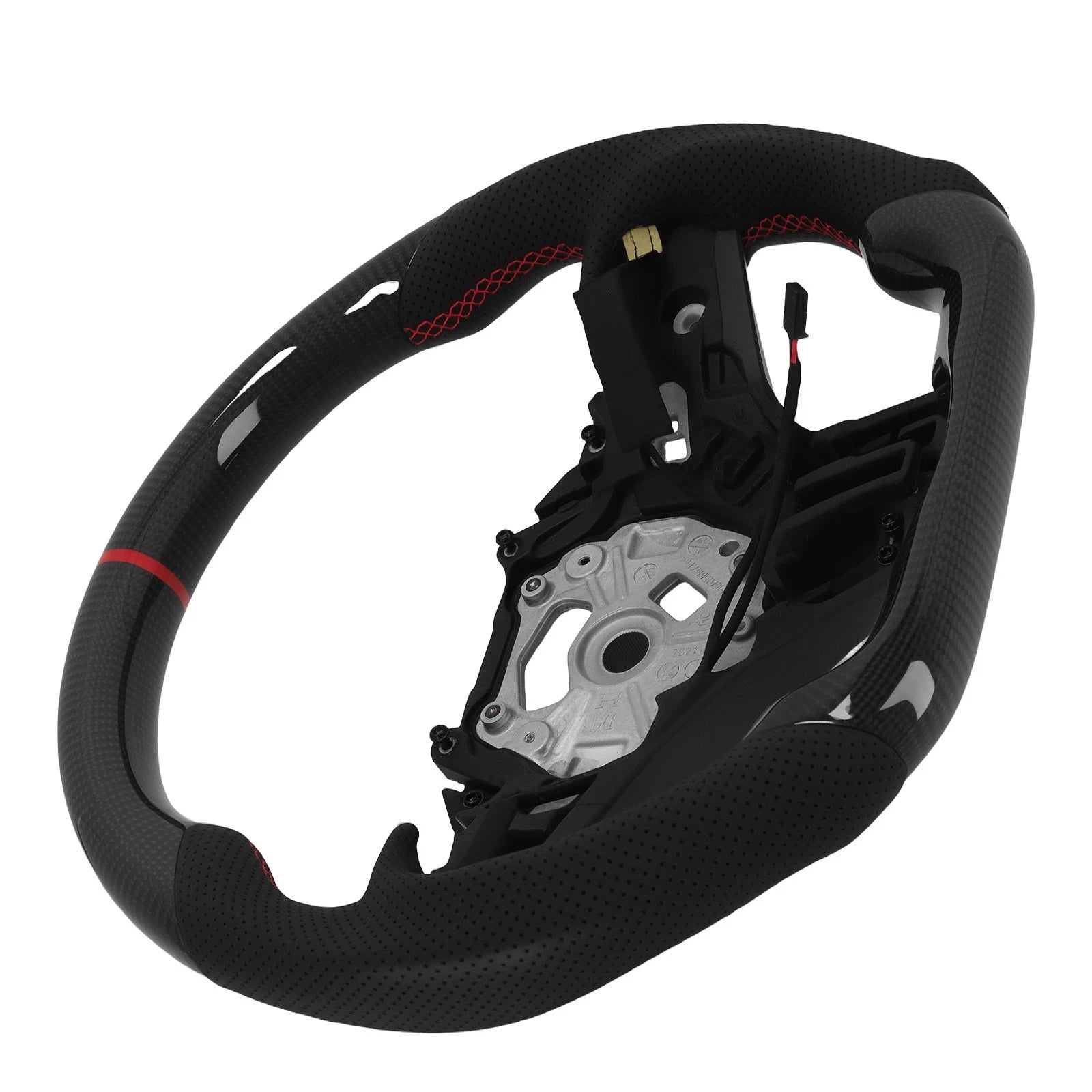 Real Carbon Fiber Heated Steering Wheel for BMW M4 M3 M2 F82 F83 G80 G29 (2014–2023)