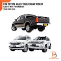 Black Rubber Rear Mud Flap Splash Guard for Toyota Hilux MK6 MK7 SR5 (05-14)
