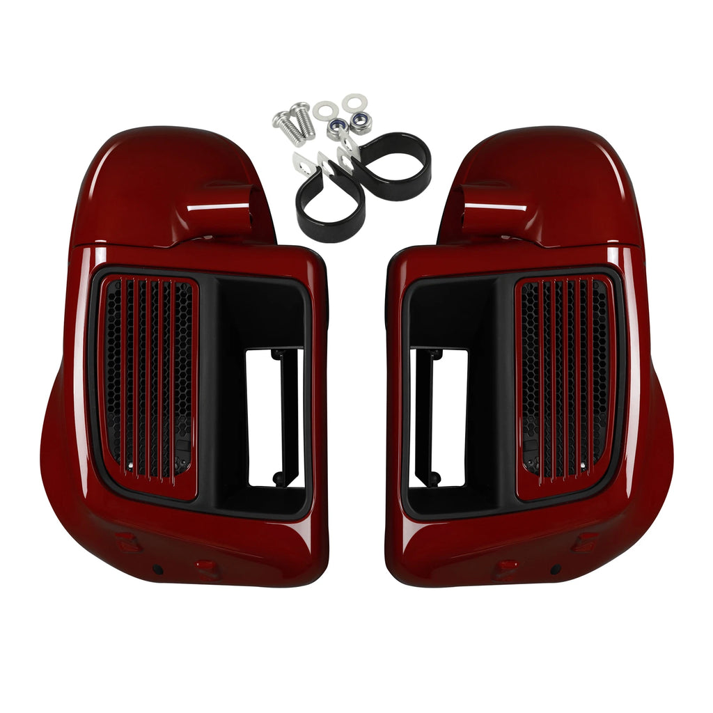 Lower Vented Fairings for Harley Street Road Glide King (2014–2025) Billiard Red