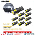 2X T10 LED License Plate Light Bulbs for Various Models (6000K White)