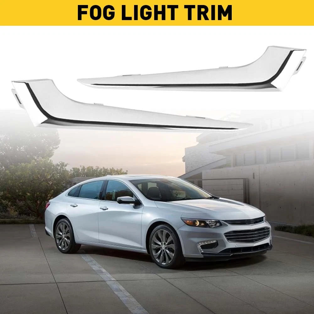 Chrome Fog Light Eyelid Cover Trim for Chevrolet Malibu (2016–2018)