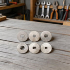 Stainless Steel Gasket Cover Plate for Baitcasting Reel (29.4x1.7mm, 28.8x0.7mm)