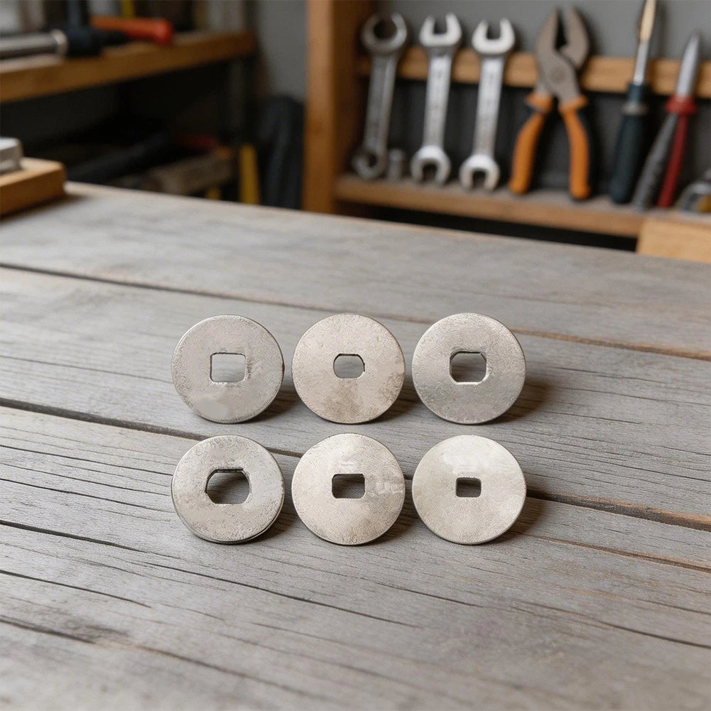 Stainless Steel Gasket Cover Plate for Baitcasting Reel (29.4x1.7mm, 28.8x0.7mm)