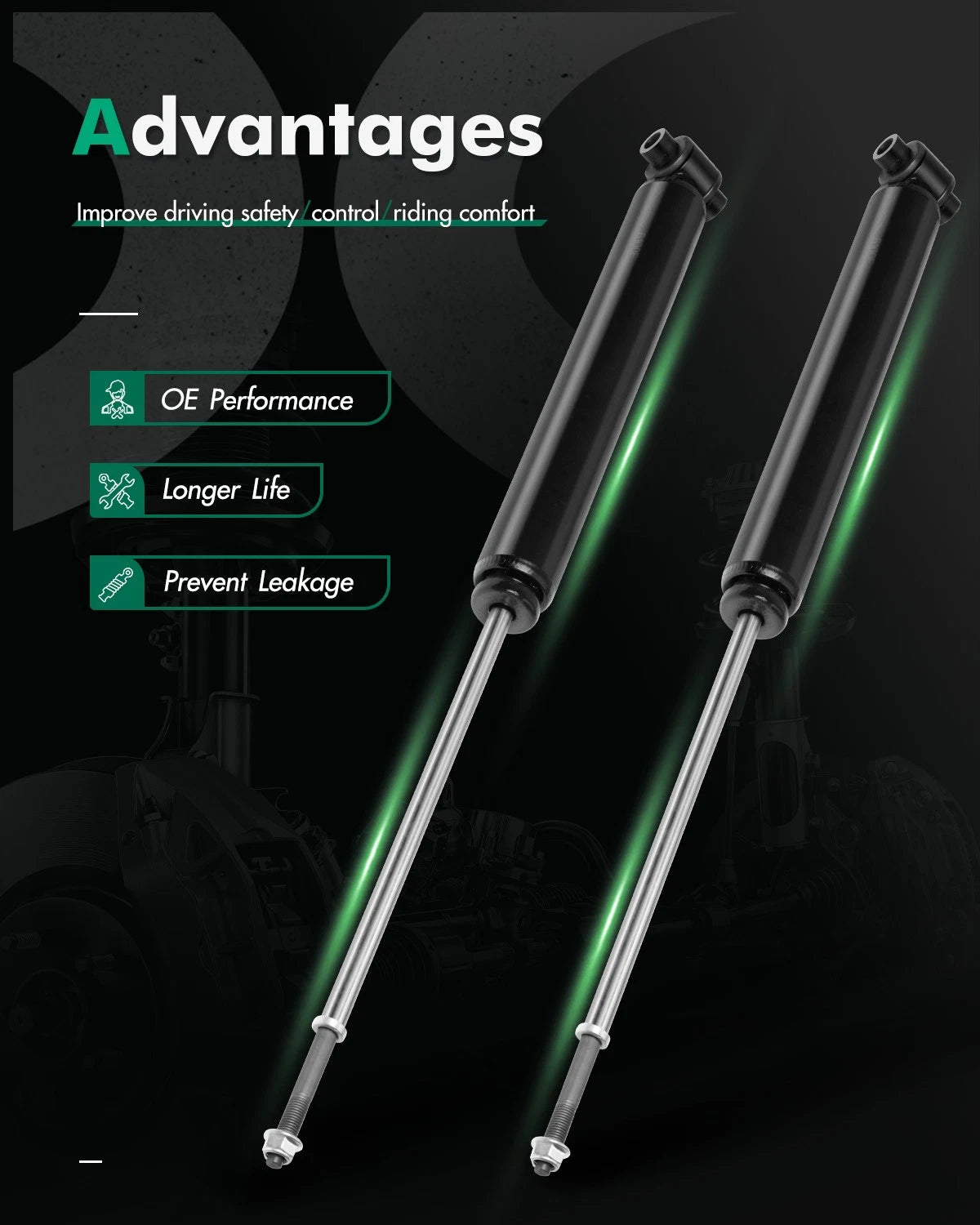 Shocks Struts for Mitsubishi Outlander (2007–2011) Rear Left & Right
