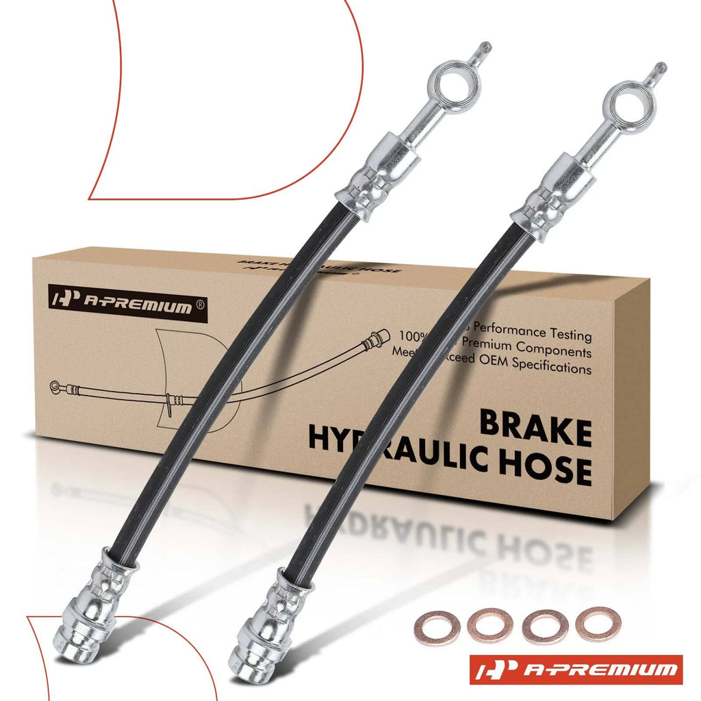 2X Front Outer Brake Hydraulic Hose for Kia Spectra (2004–2009)