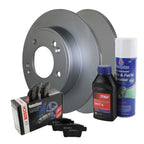 Rear Brake Kit 262mm Rotors & Bosch Ceramic Pads for Elantra GT, Veloster, Forte (FWD)