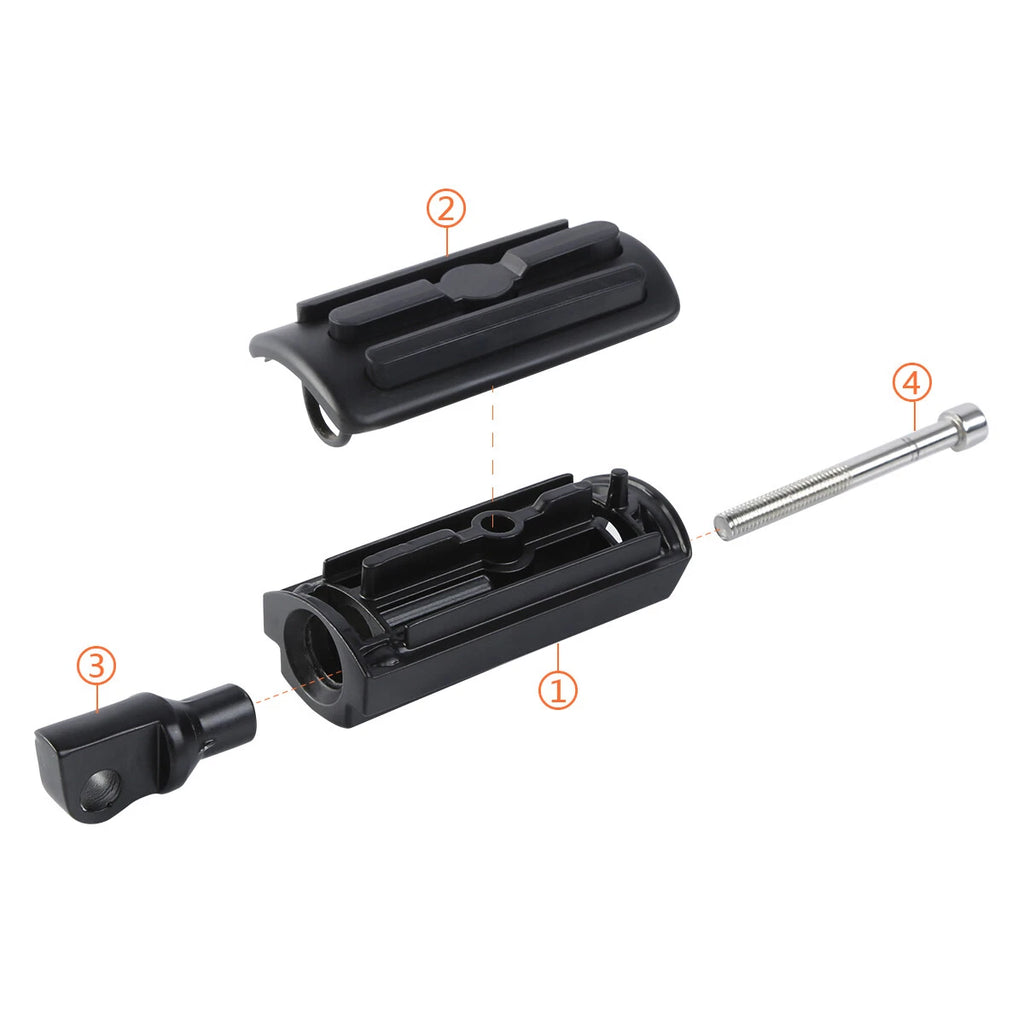 10mm Footpeg Male Mounts for Harley Electra Street Road Glide