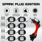 Round Ignition Coil & Plug & Red Wire for Chevy Silverado GMC 4.8L 5.3L 6.0L (2007–2013) UF262