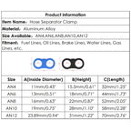 Hose Separator Clamp Fitting Connector for 4AN–12AN (4pcs) (2010–2026)