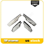 Roof Rack Rail End Shells for Toyota RAV4 (2006–2012) - Black Cover