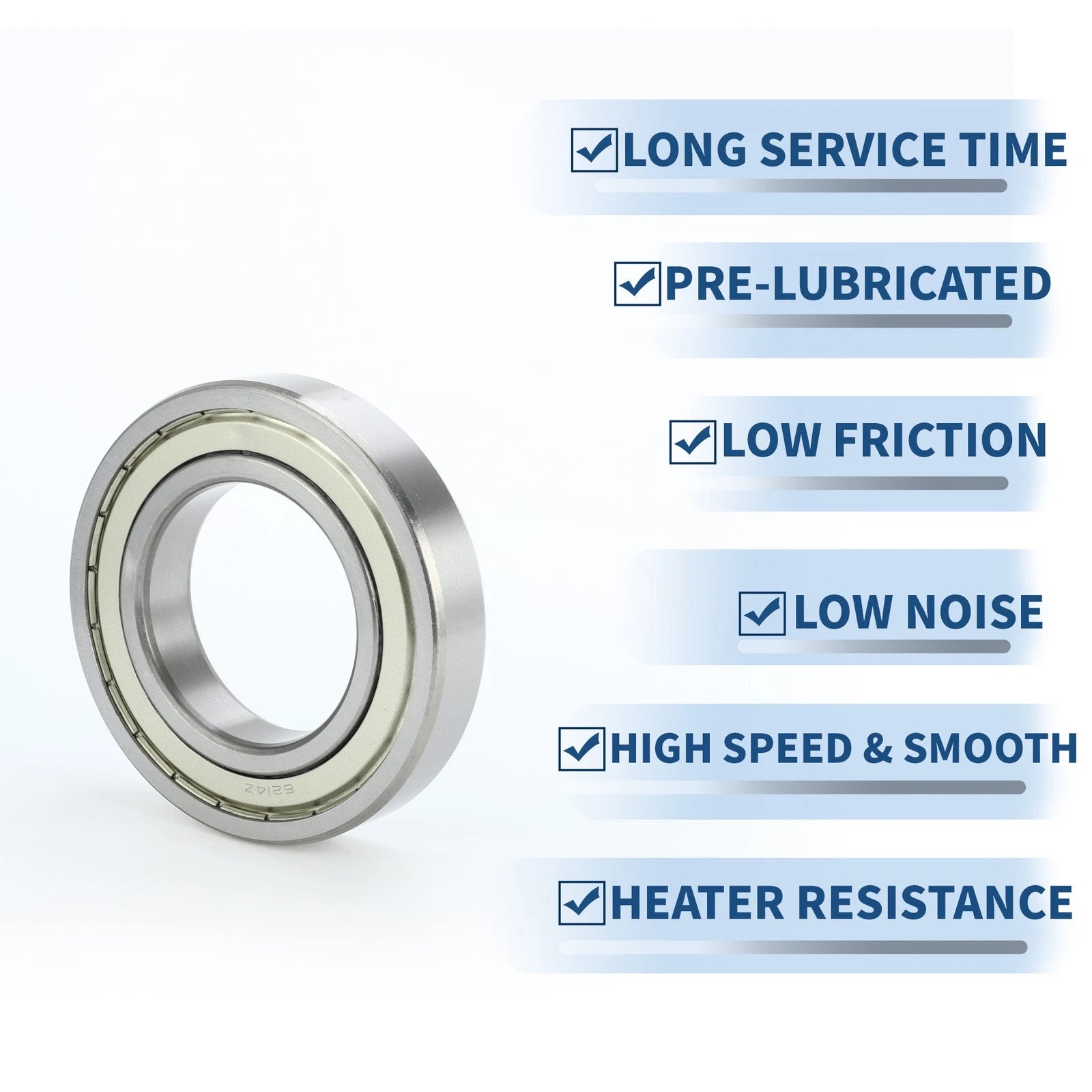 6214ZZ Deep Groove Ball Bearing for Scooter Skateboard Wheel (70x125x24mm)
