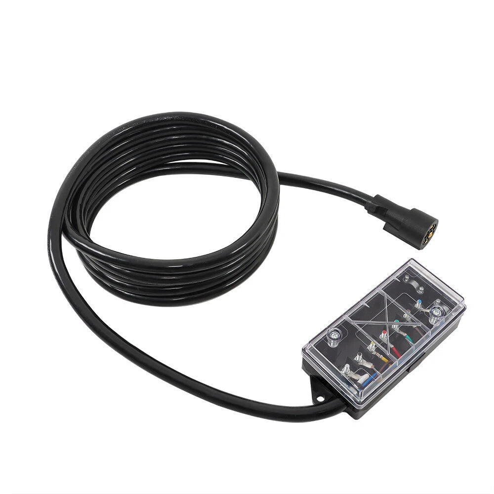 7 Way Trailer Cord Plug Wiring Harness Kit for Universal Use (16FT)