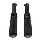 Black Rear Passenger Footpegs for Harley Softail Deluxe (2018-2025)