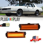 Full LED Amber Front Side Marker Signal Light for Chevy Monte Carlo SS (1981–1988)