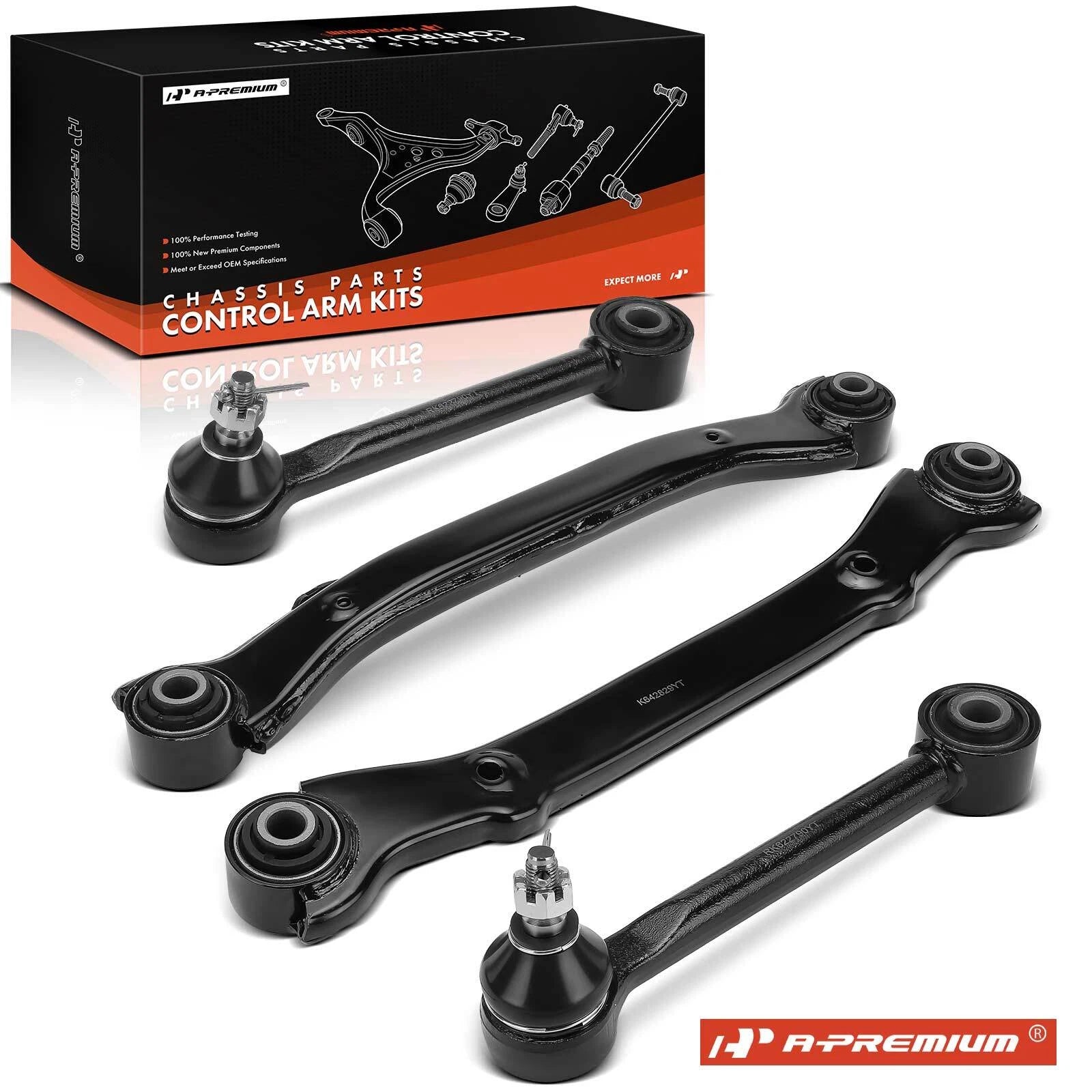 Set of 4 Control Arms & Track Bars for Hyundai Santa Fe (2013–2018)