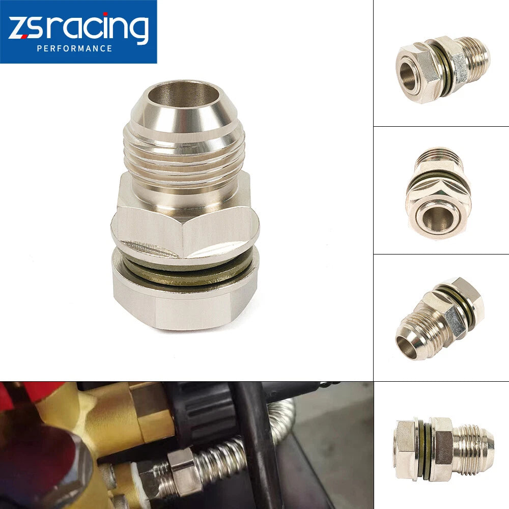 10AN Turbo Oil Pan Return Drain Adapter Fitting for DIY Applications
