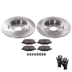 Rear Brake Rotors & Ceramic Pads Set for Ford Taurus (2010–2019), Edge (2011–2014)