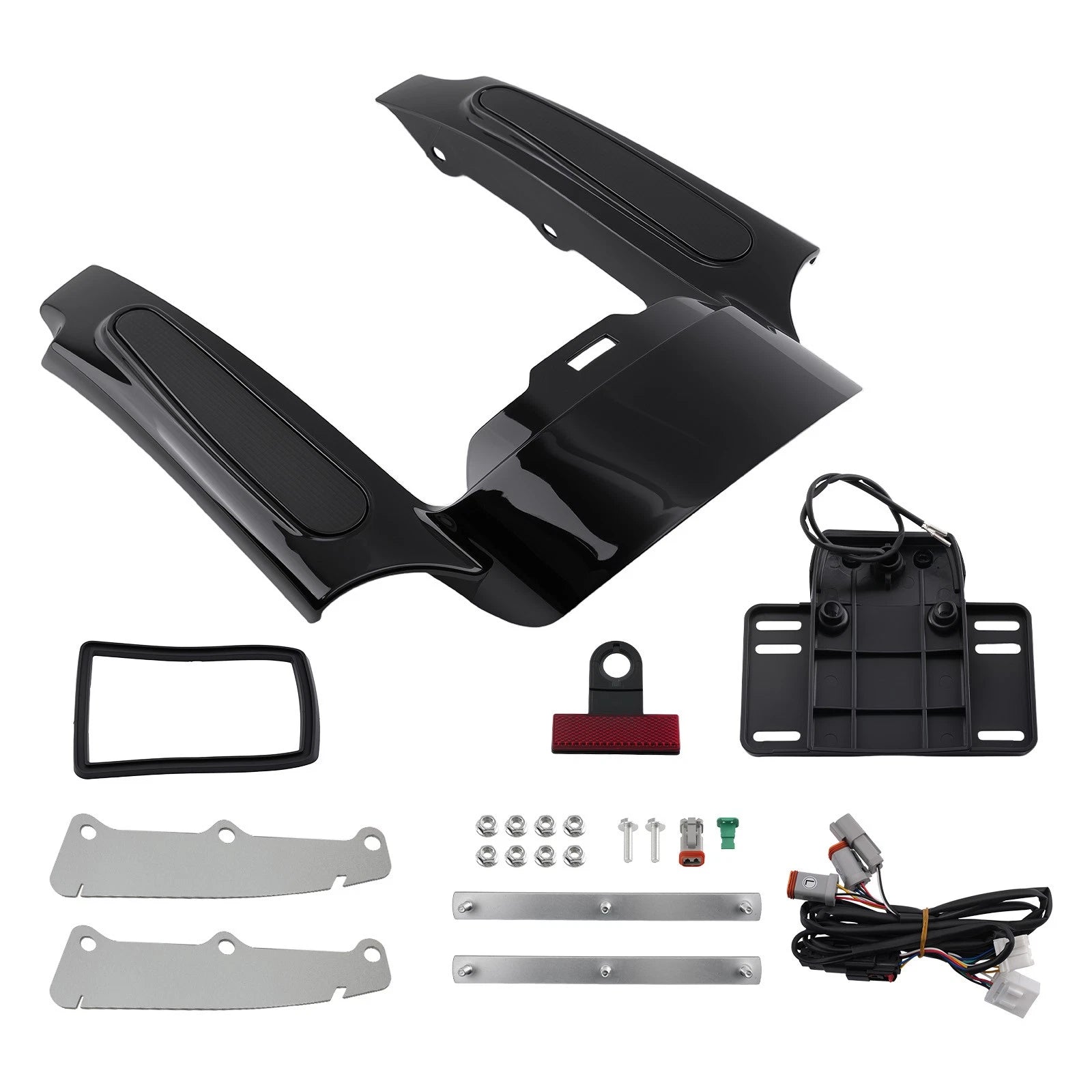 Mud Flaps Rear Fender for Harley Road King/Road Glide FLHR/FLTRU (2009–2013)
