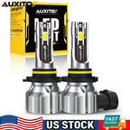 2X 9005 HB3 LED Headlight Bulbs Kit for High/Low Beam (80000LM, 6500K)