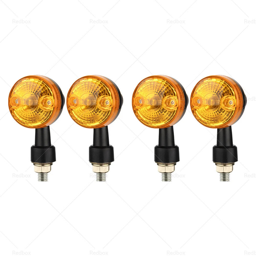 4X Turn Signals Amber for Harley Motorcycle (2002–2023)