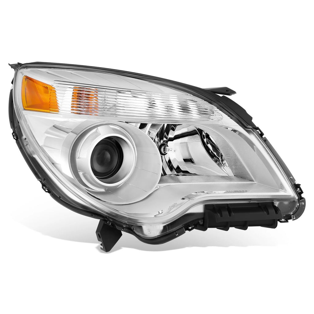 Right Side Headlight for Chevrolet Equinox (2010–2015) OE Style Chrome Amber