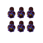 6pcs M6x25mm Titanium Torx Head Flange Screws for Motorcycle Bicycle