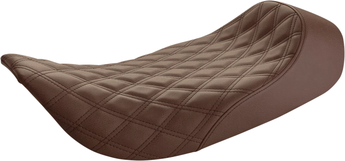 Saddlemen Renegade Solo Seat for FLH (1997–2007) - Lattice Stitched - Brown