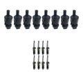 Set of 8 Ignition Coils & Denso Spark Plugs for Sierra 1500 2500 V8