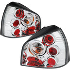 Pair Chrome Housing Tail Lights for Audi A3/S3 (1998–2002)
