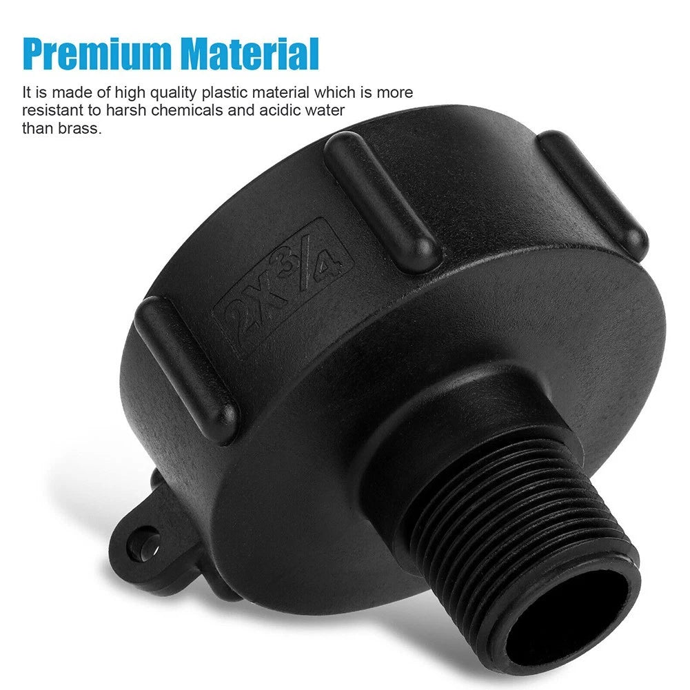 IBC Tote Tank Water Adapter Coarse Thread Connector for Garden Hose
