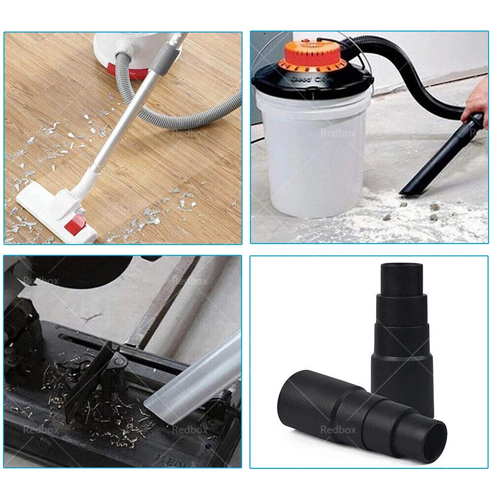 Set of 4 Vacuum Cleaner Power Tool Dust Extractor Hose Adapters
