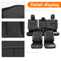 Full Set Seat Covers for Ford F150 Crew Cab (2015–2022) Leather with Armrest