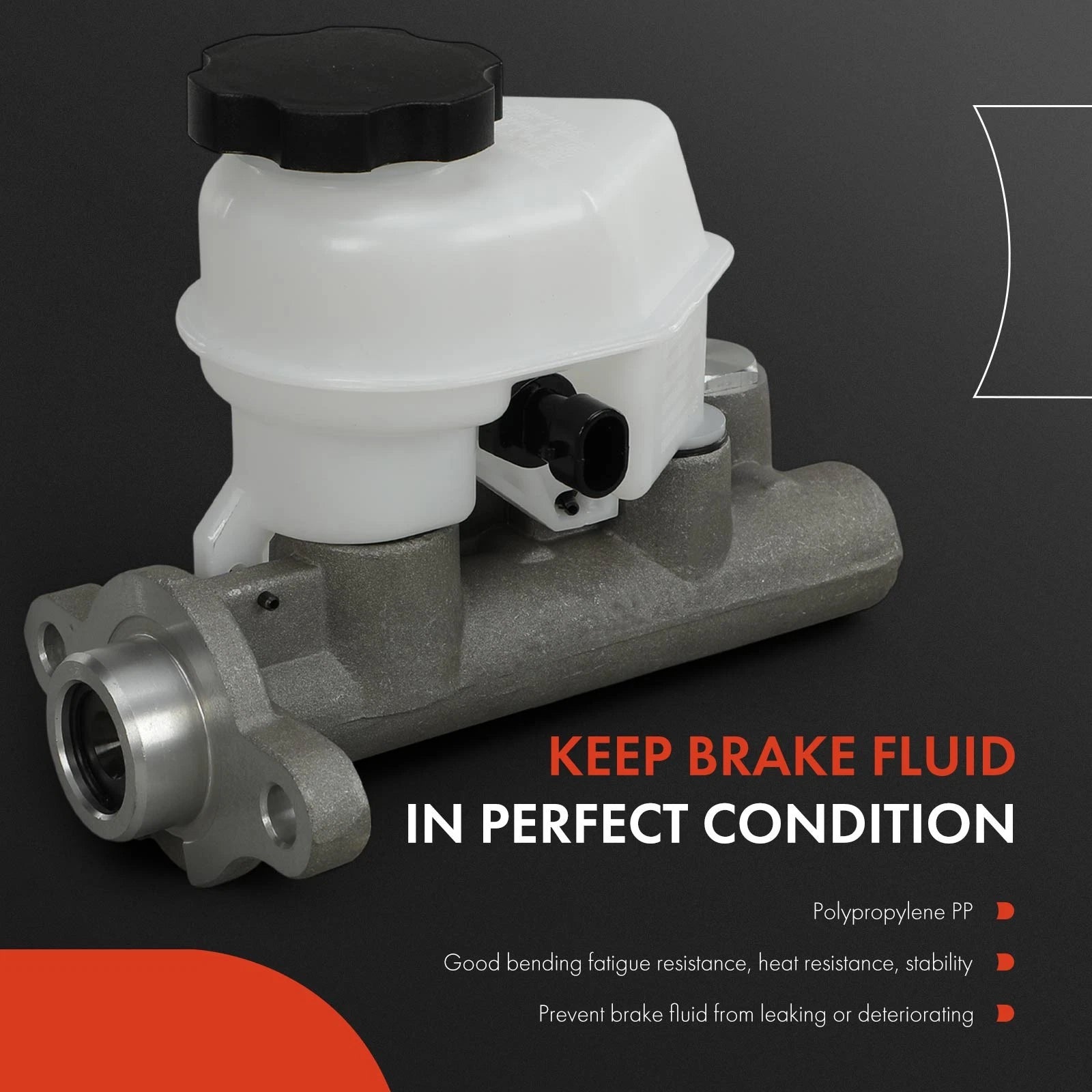Brake Master Cylinder with Reservoir & Sensor for Chevy Impala (2006â2008)