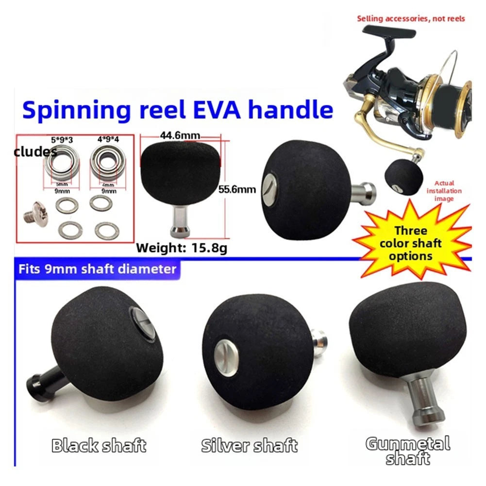 Reel Knob Carbon Grip for - Anti-slip Design