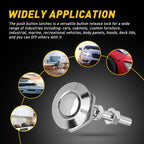 Set of 2 Quick Release Hood Pins for Universal Vehicles